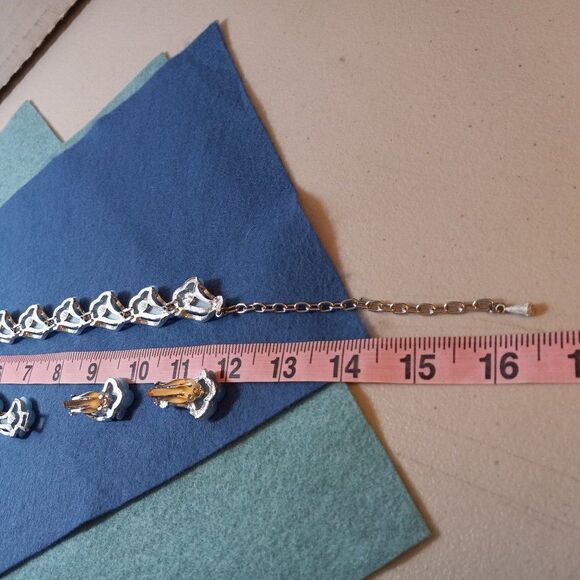 Necklace, Bracelet and Clip Earrings - Picture 5 of 8